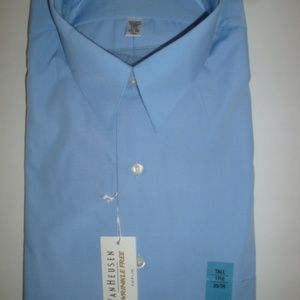 Van Heusen WF Poplin Dress Shirt Tall 17.5 35/36